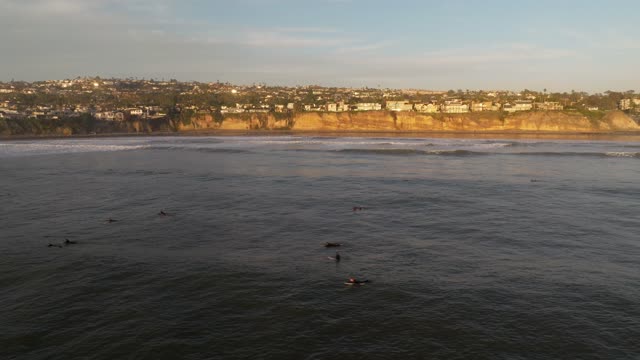 A perfect Sunset over the Pacific Beach coastline and Tourmaline in San Diego | Drone Video – 3