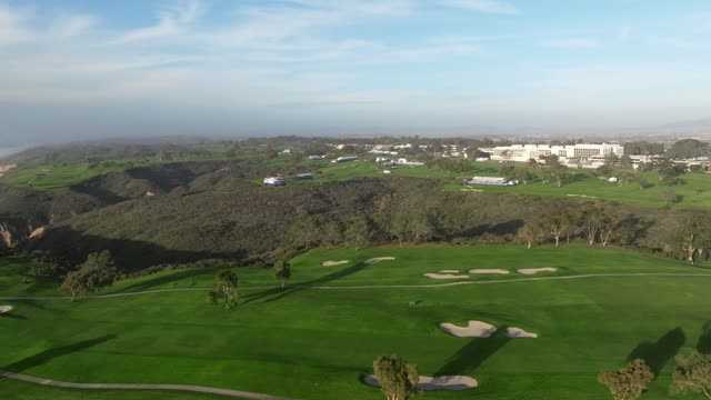 Aerial footage over Torrey Pines Golf in La Jolla San Diego | Drone Video – 3