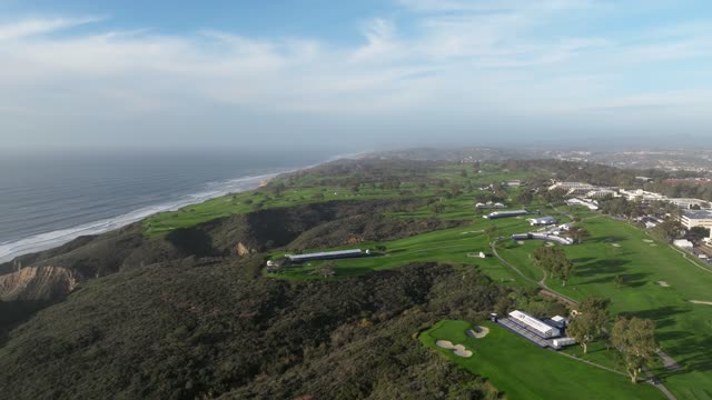 Aerial footage over Torrey Pines Golf in La Jolla San Diego | Drone Video – 2