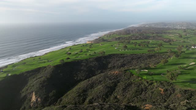 Aerial footage over Torrey Pines Golf in La Jolla San Diego | Drone Video – 1