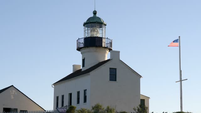 The historic lighthouse at Cabrillo National Monument in Point Loma | Video – 1