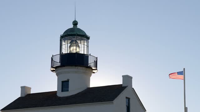The historic lighthouse at Cabrillo National Monument in Point Loma | Video – 3