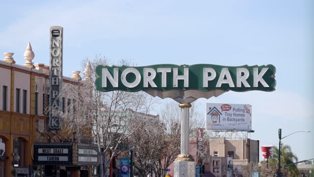 North Park Sign on University Avenue | Video – 11