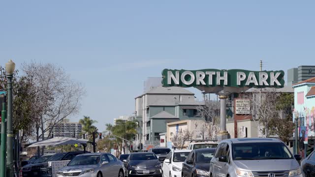 North Park Sign on University Avenue | Video – 9