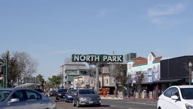 North Park Sign on University Avenue | Video – 6