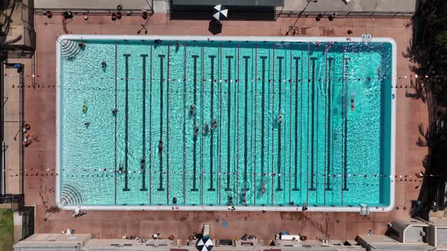 The swimming pool at Morley Field Sports Complex North Park and Balboa Park | Drone Video