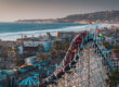 Photo of Mission Beach roller coaster at sunset