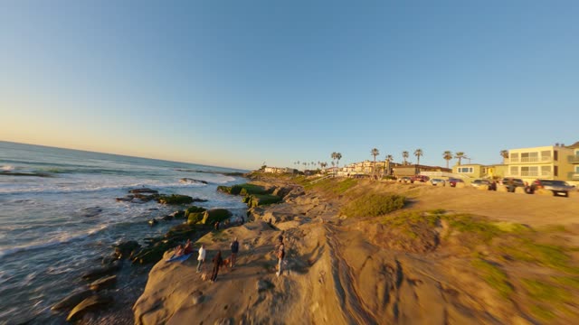 Flying low above the beach and rocks at Windansea in La Jolla | FPV Drone Video – 4