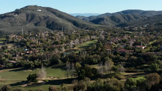 Aerial footage from the exclusive gated community The Bridges at Rancho Santa Fe | Drone Video