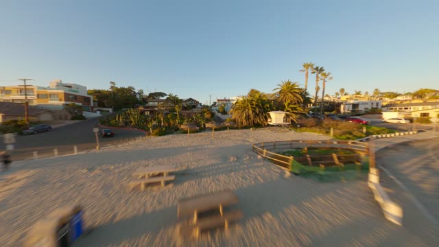 Flying over Moonlight Beach in Encinitas during Sunset | FPV Drone Video – 4