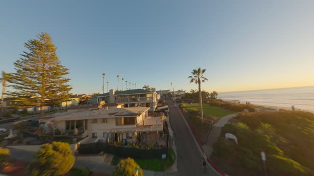 Flying over Moonlight Beach in Encinitas during Sunset | FPV Drone Video – 9