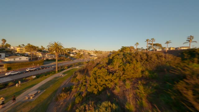 Flying over Moonlight Beach in Encinitas during Sunset | FPV Drone Video – 8