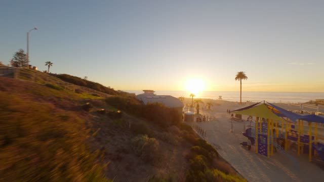 Flying over Moonlight Beach in Encinitas during Sunset | FPV Drone Video – 6