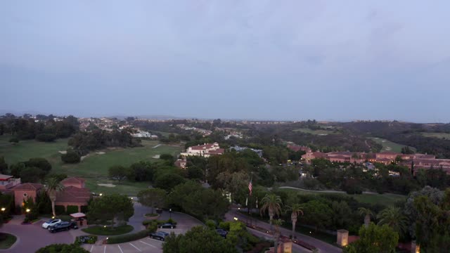 Aerial footage of the Farimont Grand Del Mar Resort and Golf Course in Carmel Valley | Drone Video – 3