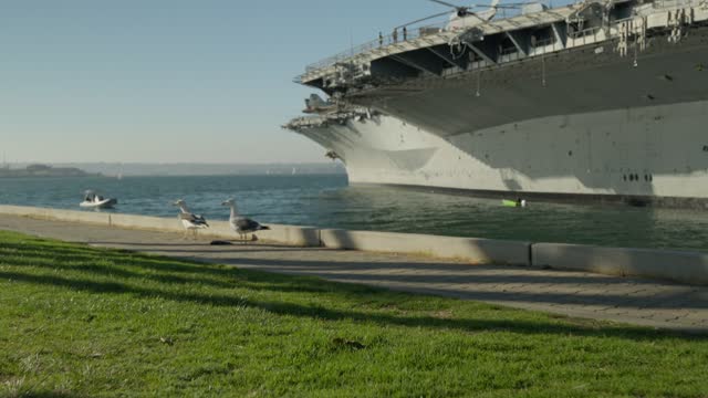 USS Midway Museum Aircraft Carrier at Navy Pier Embarcadero Downtown San Diego | Video – 7