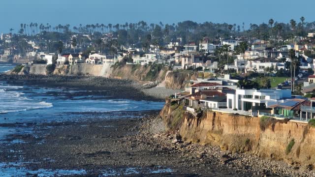 A view of the La Jolla and Pacific Beach Coastline in San Diego California | Drone Video – 1
