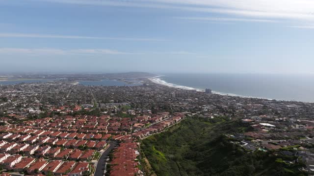 Aerial footage over La Jolla Alta and La Jolla Mesa in La Jolla San Diego | Drone Video – 2