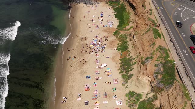 Sunny Day at No Surf Beach Sunset Cliffs in Point Loma Ocean Beach San Diego | Drone Video – 5