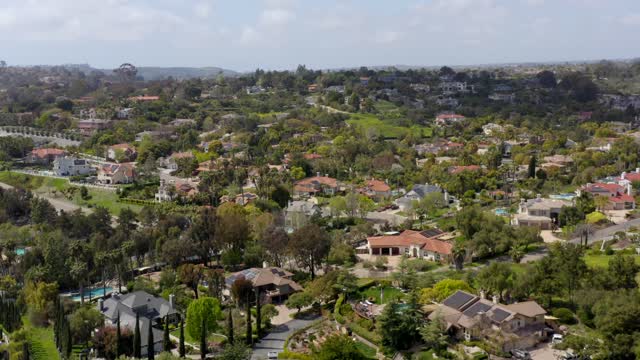 Flying over the neighborhoods and equestrian facilities of Olivenhain in Encinitas | Drone Video – 8