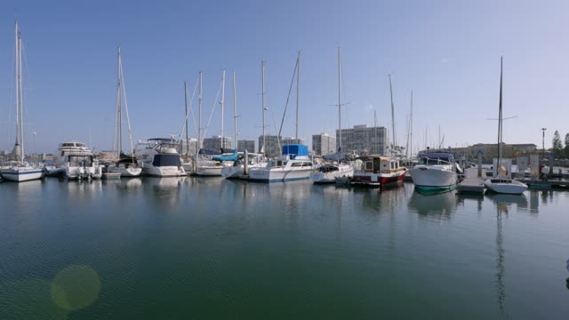 The Boats and Sailboats at the Coronado Yacht Club in Glorietta Bay Coronado San Diego California | Video – 1