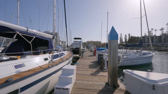 The Boats and Sailboats at the Coronado Yacht Club in Glorietta Bay Coronado San Diego California | Video – 4
