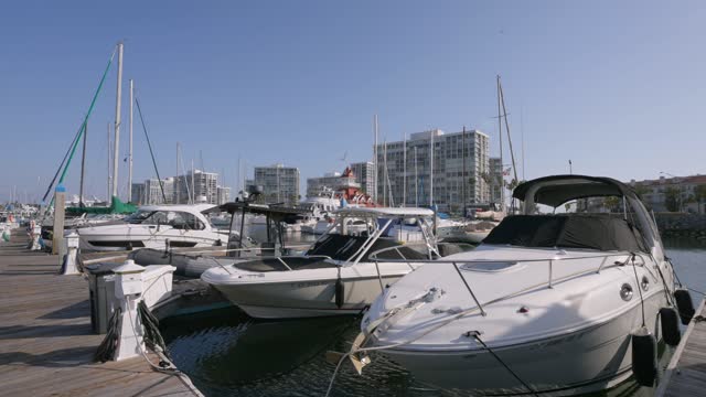 The Boats and Sailboats at the Coronado Yacht Club in Glorietta Bay Coronado San Diego California | Video – 9