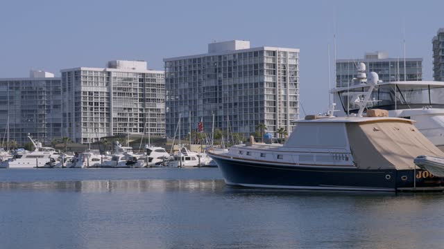The Boats and Sailboats at the Coronado Yacht Club in Glorietta Bay Coronado San Diego California | Video – 7