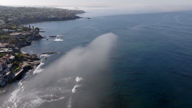 Over the Fog in Lower Hermosa La Jolla in San Diego on a beautiful Monring | Drone Video – 1