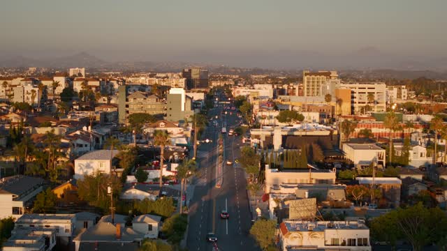Aerial Drone shot over University Avenue in North Park | Drone Video – 4