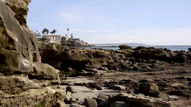 The Beautiful Coastline Beach and tidepools of Lower Hermosa and Bird Rock in La Jolla | Video – 3