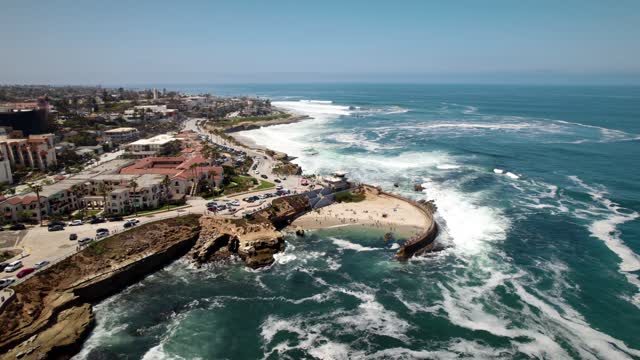 Aerial Footage of Children’s Pool and the La Jolla Coastline | Drone Video