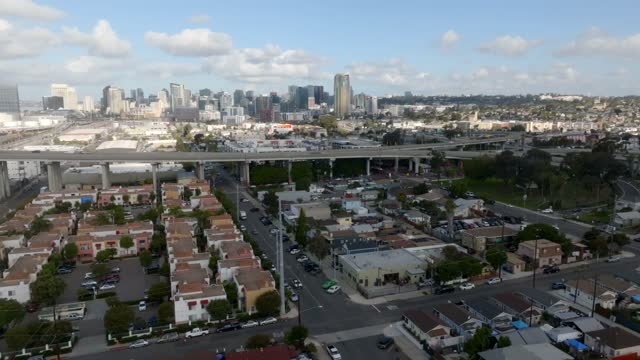 Aerial Drone footage of the Barrio Logan Neighborhood in San Diego | Drone Video – 3