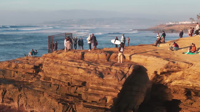 Aerial Drone footage of Sunset Cliffs Natural Park in Point Loma on a Beautiful Afternoon | Drone Video – 6
