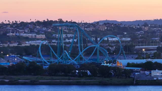 Aerial footage of Seaworld Theme Park in Mission Bay San Diego | Drone Video – 4