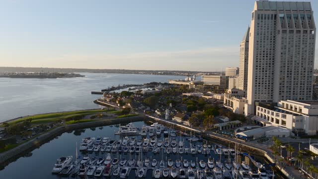 Aerial Drone footage of the Marina District downtown San Diego on a beautiful evening | Drone Video – 2